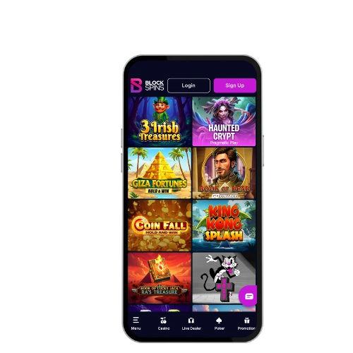BlockSpins casino app